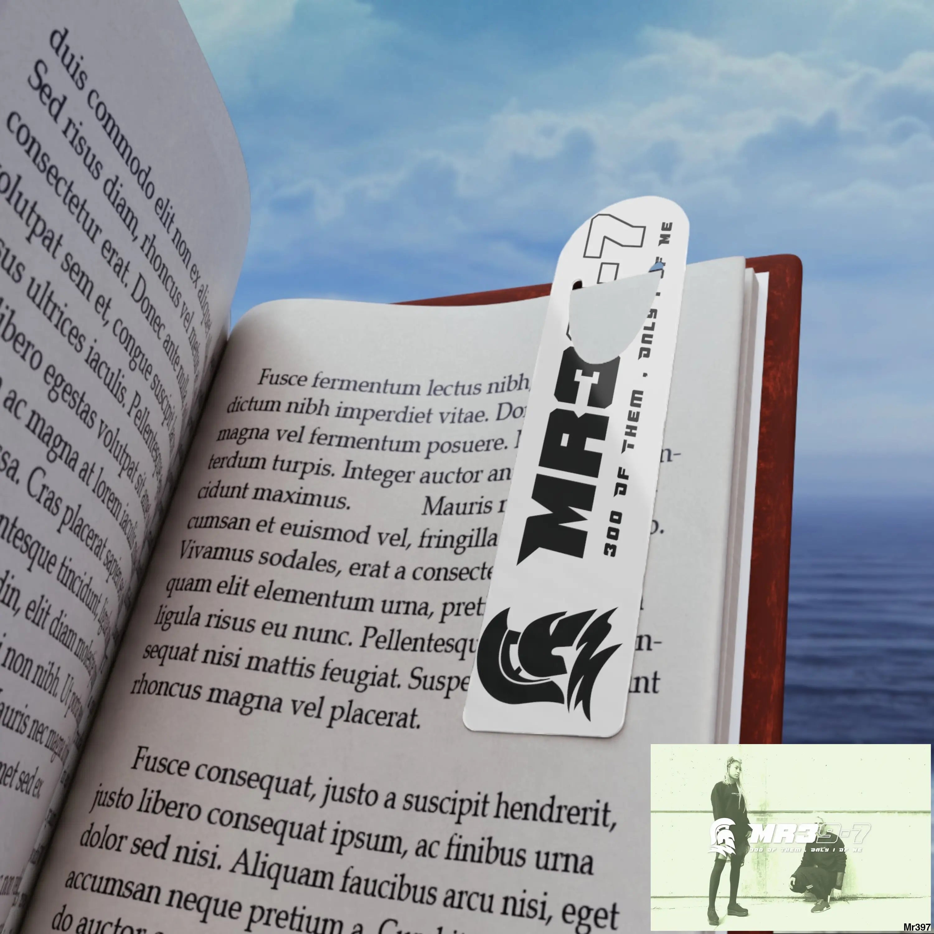 Mr39-7 Bookmark One size / White Accessories