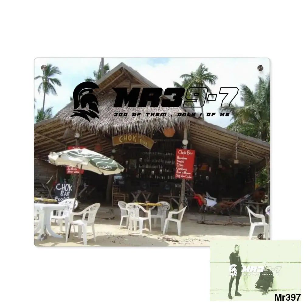 MR39-7 Choke Bar LamaI Beach Koh Samui Thailand New 1 my death 2004 Koh Lak Acrylic Wall Art Panels Home Decor