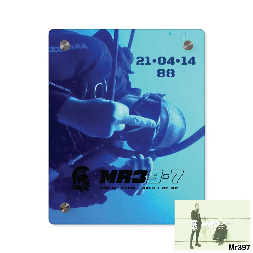 MR39-7 Dahab Egypt The Blue Hole 2014 HRH QEII Birthday 21/04/14 Acrylic Wall Art Panel 8″ x 10″ (Vertical) / 0.25’’