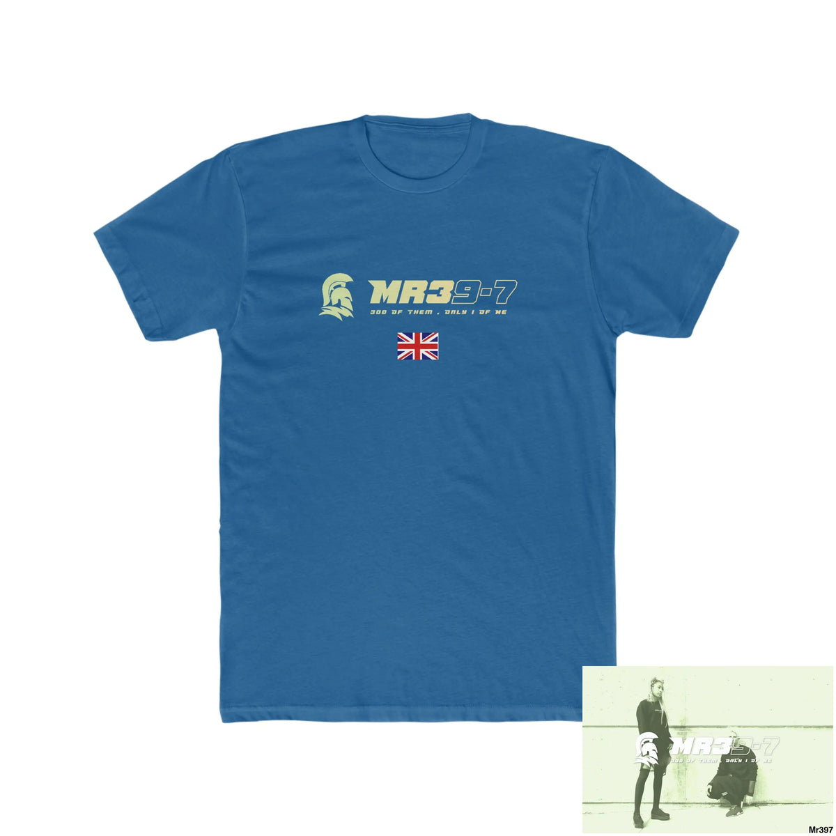 Mr39-7 Drugs back please ? Men’s Cotton Crew Tee Solid Cool Blue / S T-Shirt