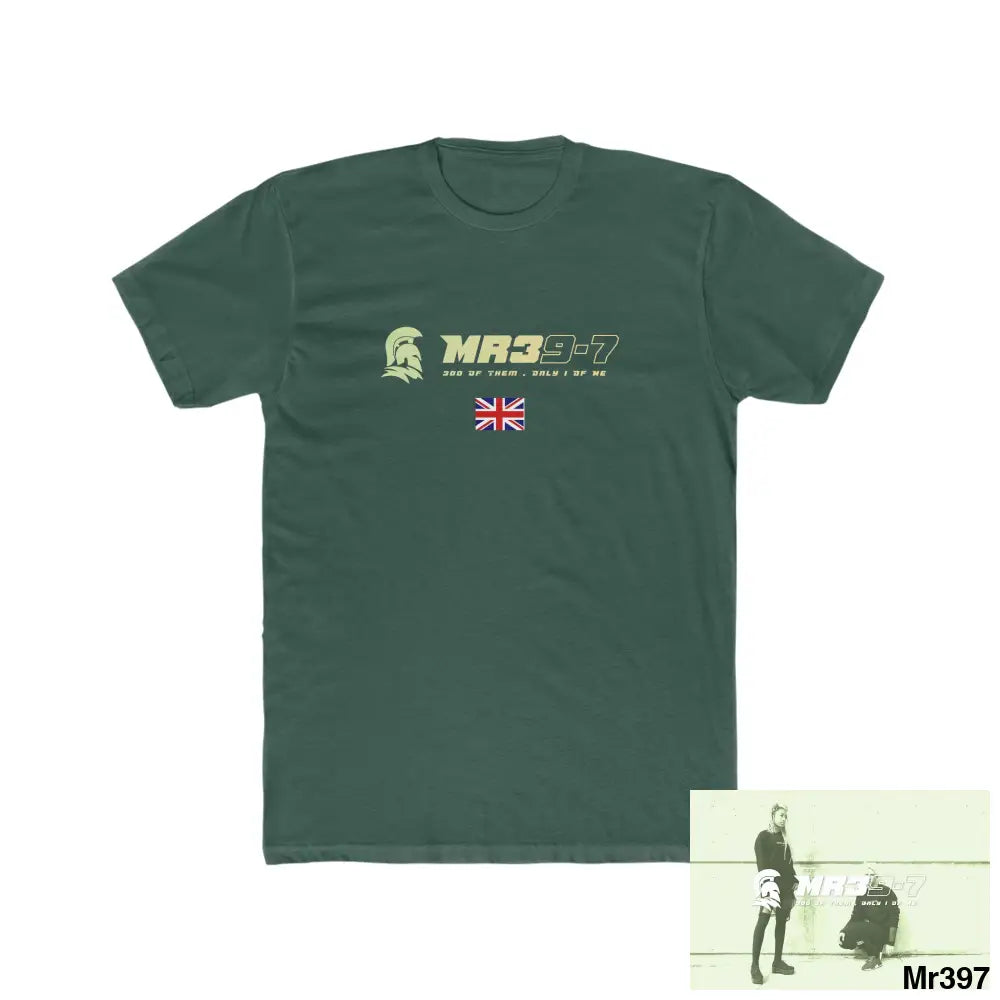 Mr39-7 Drugs back please ? Men’s Cotton Crew Tee Solid Forest Green / S T-Shirt