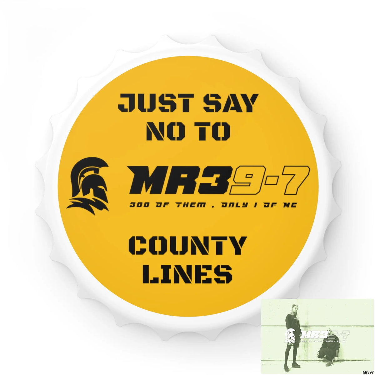 MR39-7 Edition Just Say no To County Lines Bottle Opener One size / White Accessories