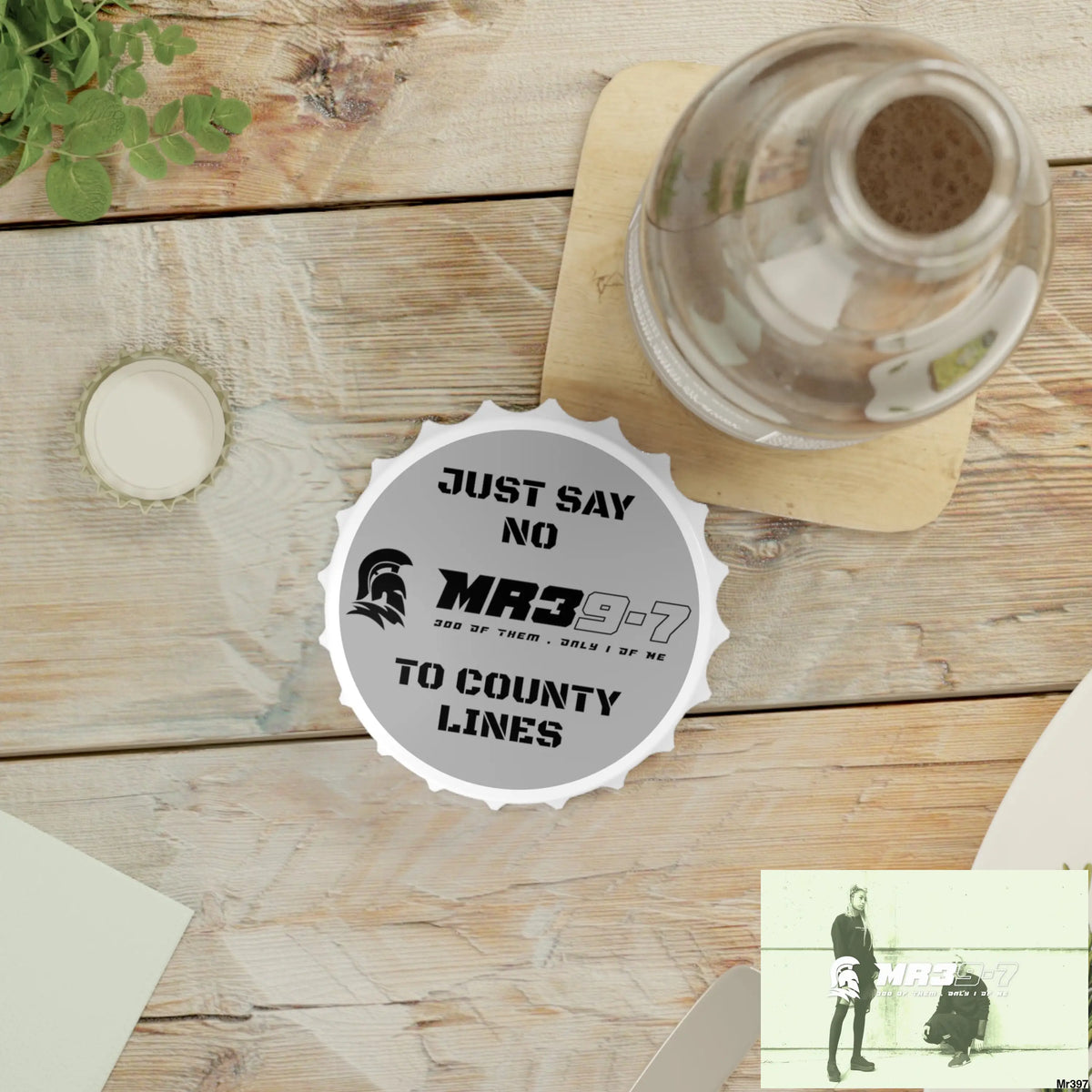 MR39-7 Edition Just Say No To County Lines Bottle Opener One size / White Accessories