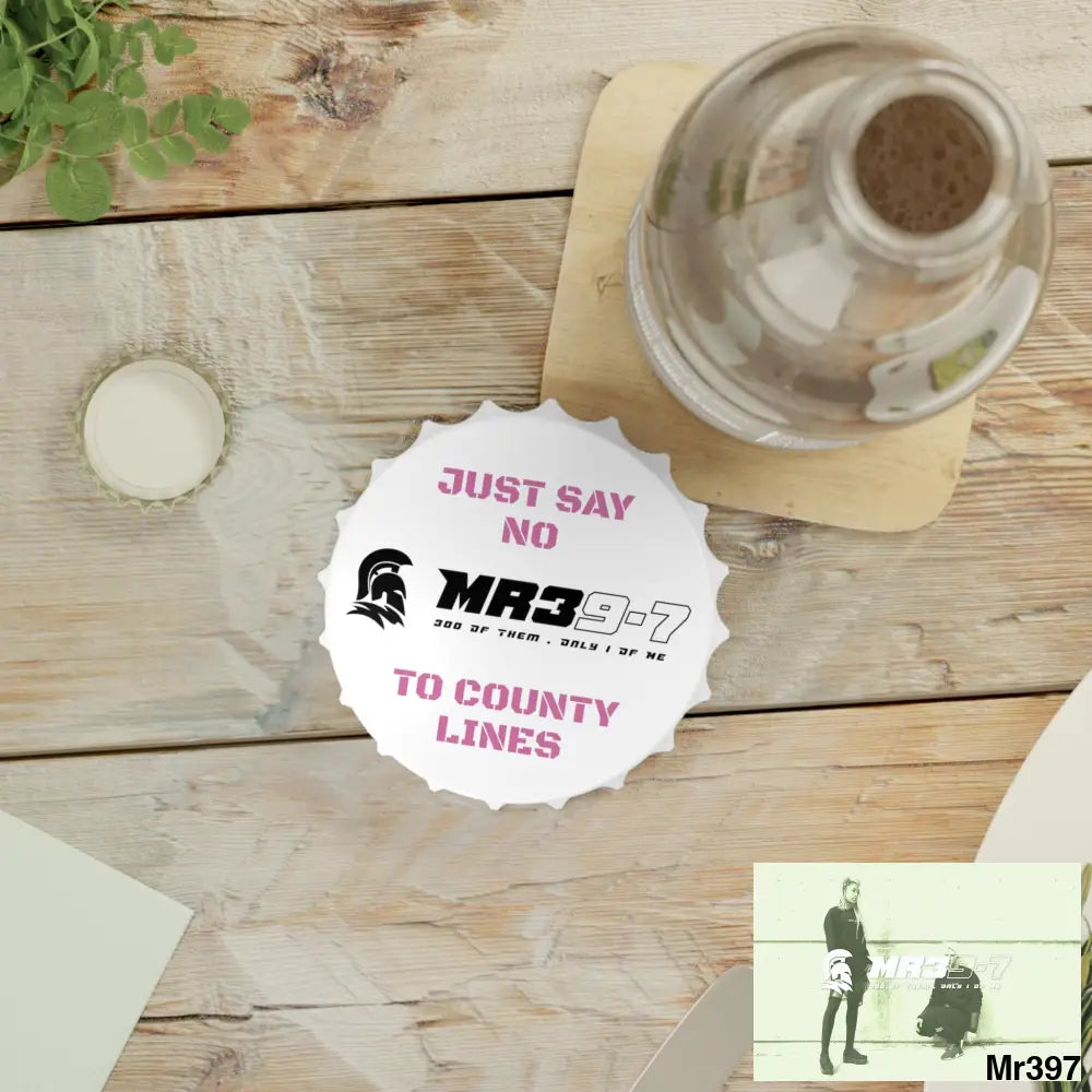 MR39-7 Edition Just Say No To County Lines Bottle Opener One size / White Accessories
