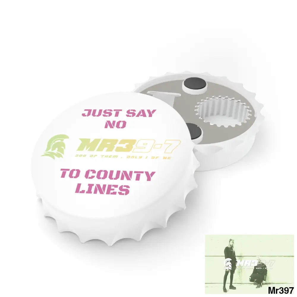 MR39-7 Edition Just Say No To County Lines Bottle Opener One size / White Accessories