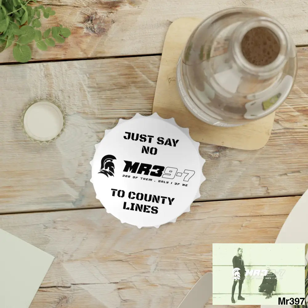 MR39-7 Edition Just Say No To County Lines Bottle Opener One size / White Accessories