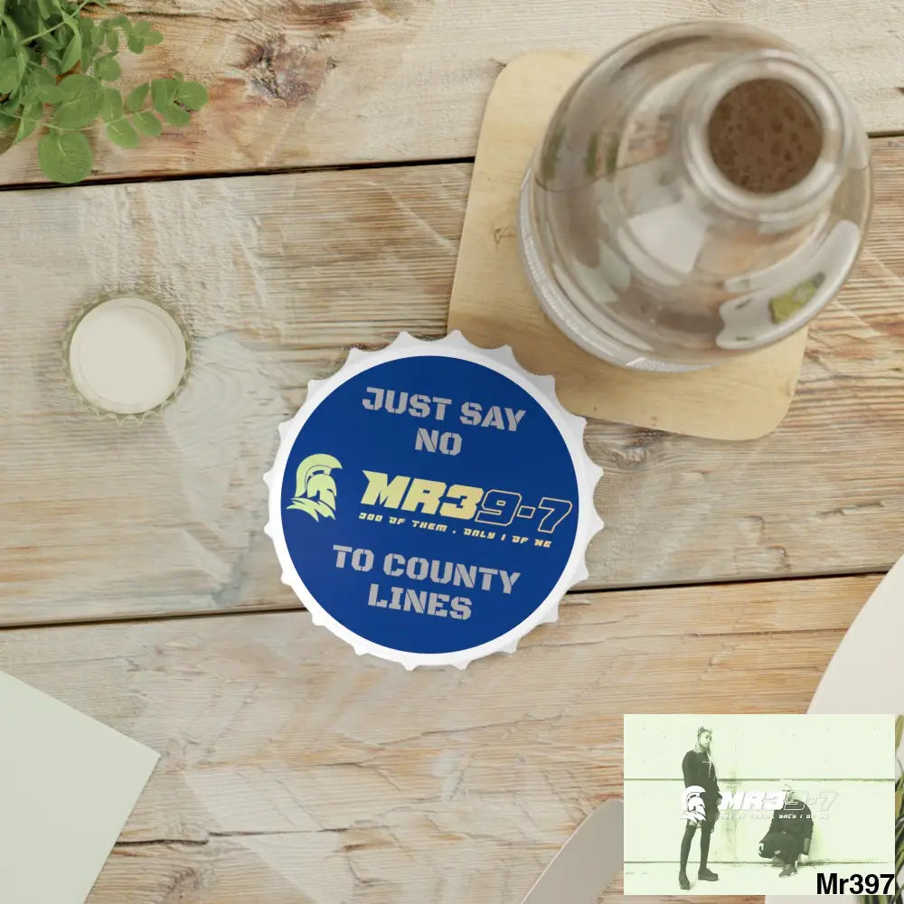 MR39-7 Edition Just Say No To County Lines Bottle Opener One size / White Accessories