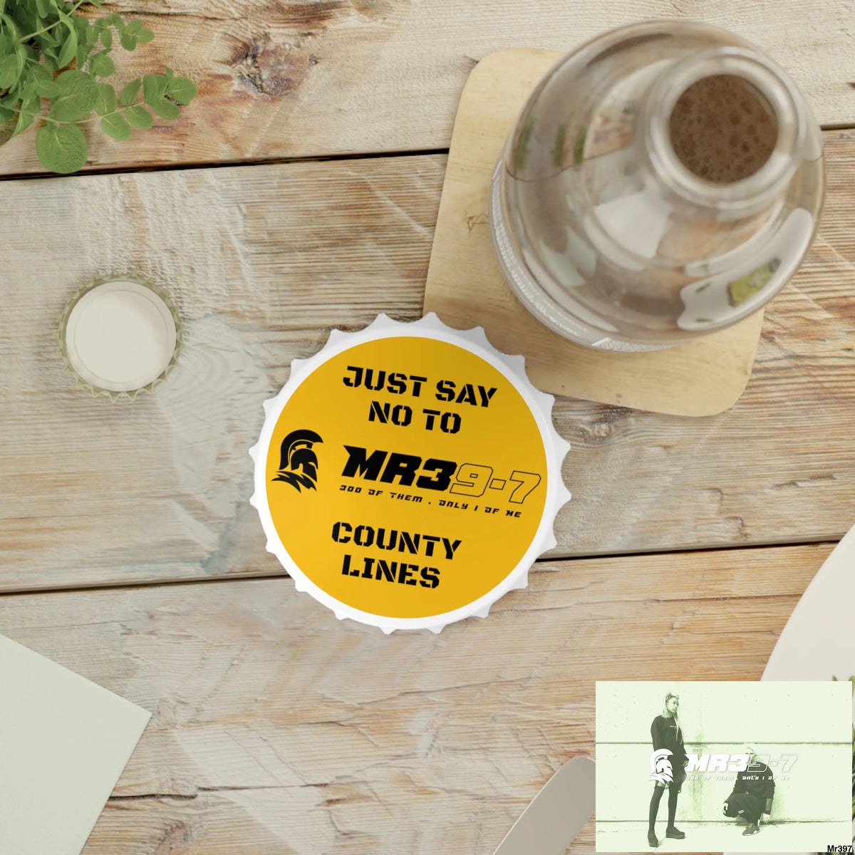 MR39-7 Edition Just Say no To County Lines Bottle Opener One size / White Accessories