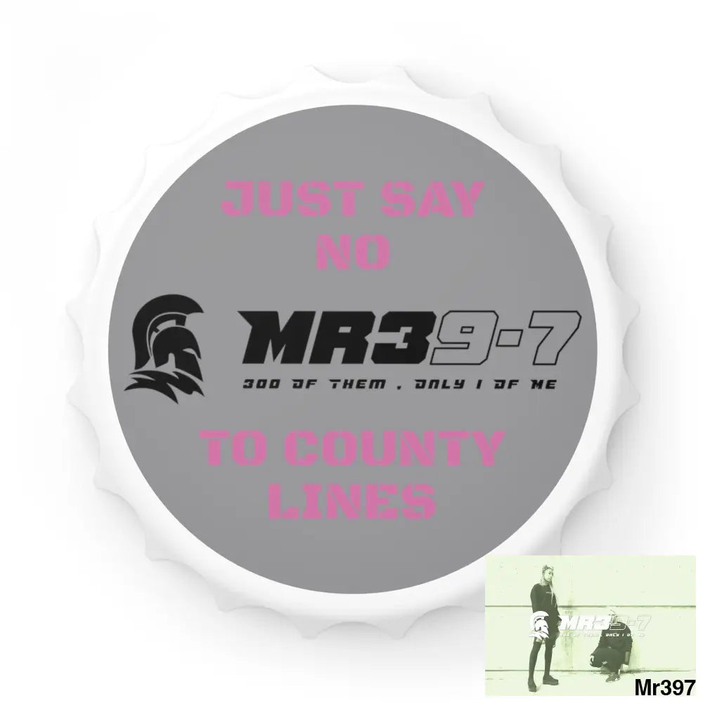 MR39-7 Edition Just Say No To County Lines Bottle Opener One size / White Accessories
