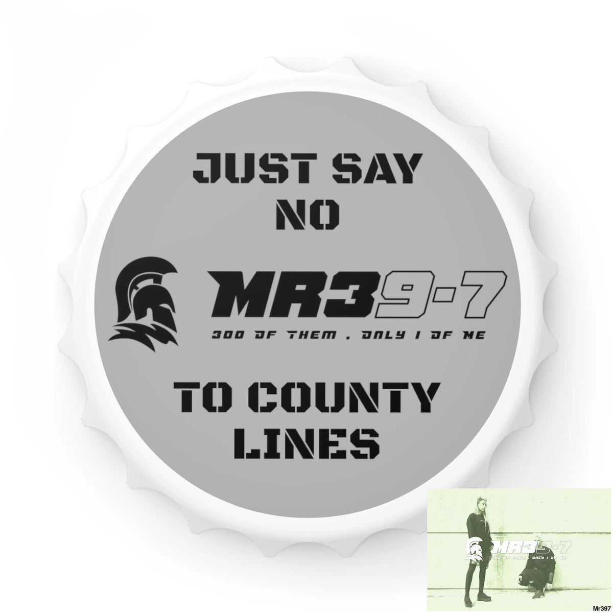 MR39-7 Edition Just Say No To County Lines Bottle Opener One size / White Accessories