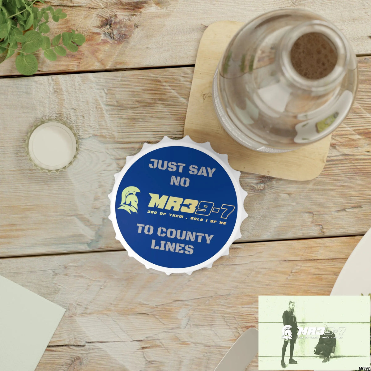 MR39-7 Edition Just Say No To County Lines Bottle Opener One size / White Accessories