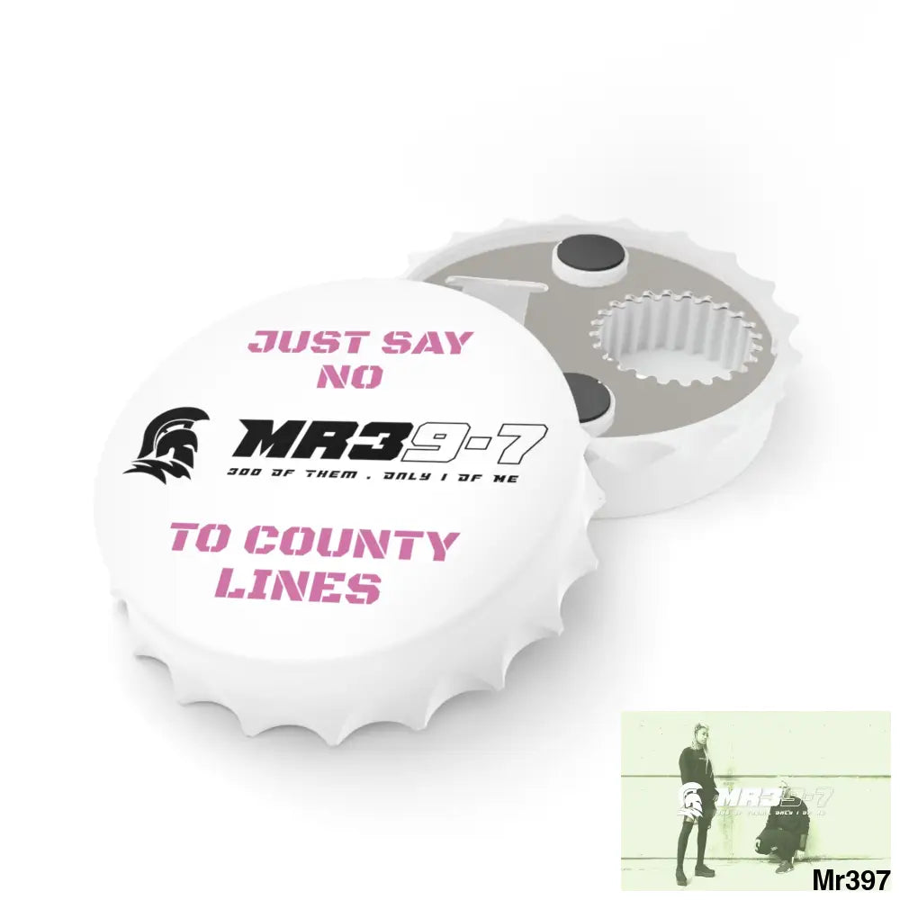 MR39-7 Edition Just Say No To County Lines Bottle Opener One size / White Accessories