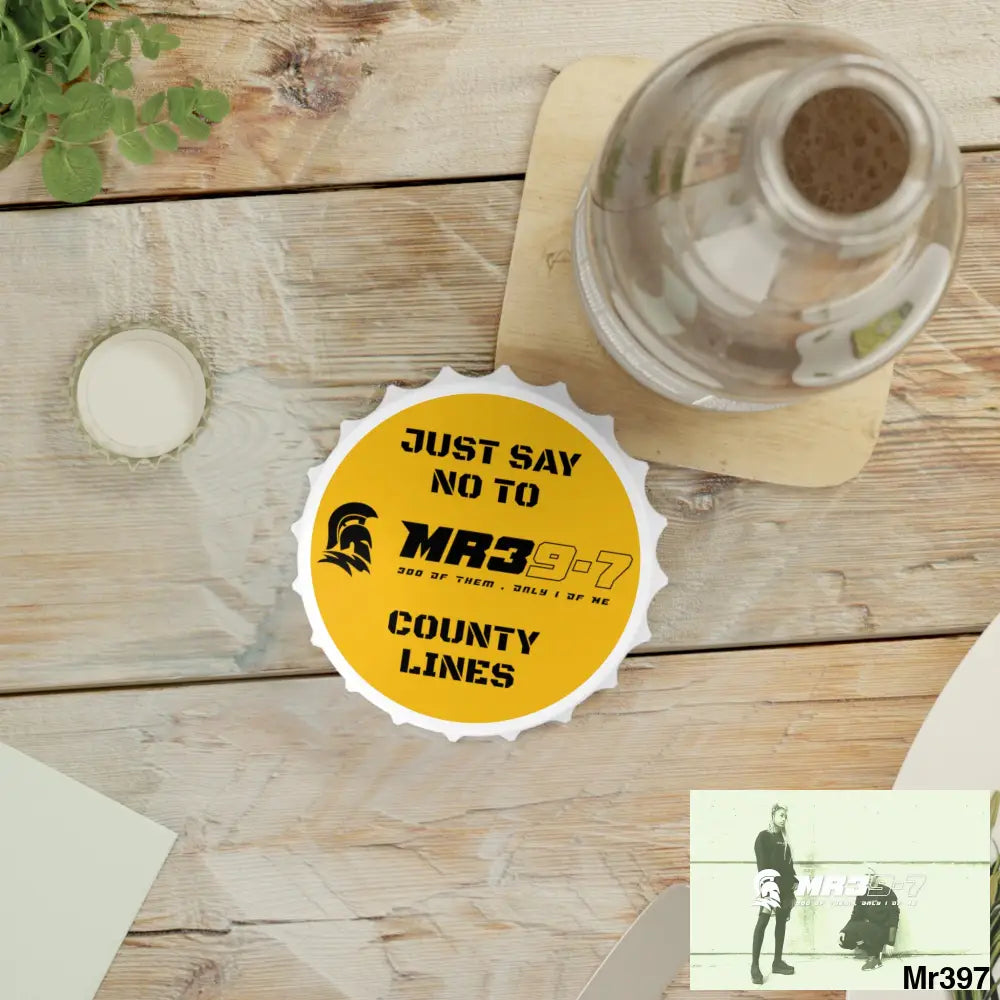 MR39-7 Edition Just Say no To County Lines Bottle Opener One size / White Accessories