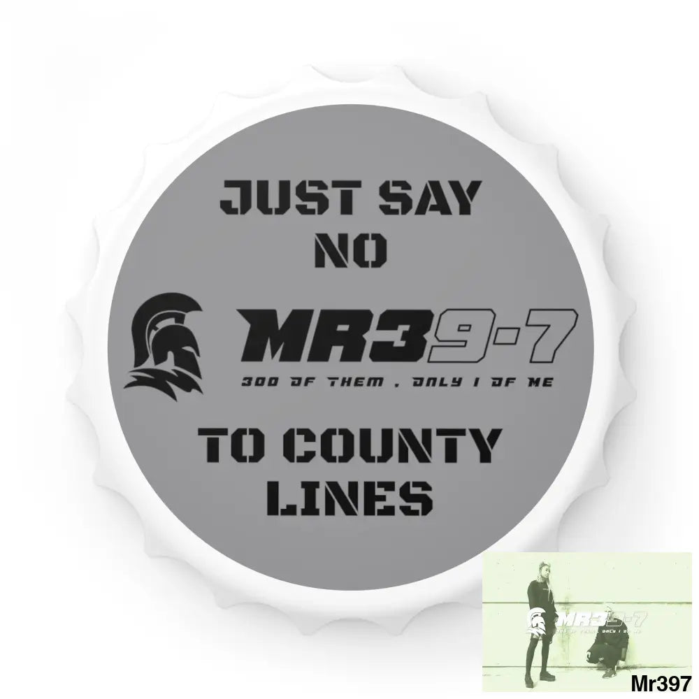 MR39-7 Edition Just Say No To County Lines Bottle Opener One size / White Accessories