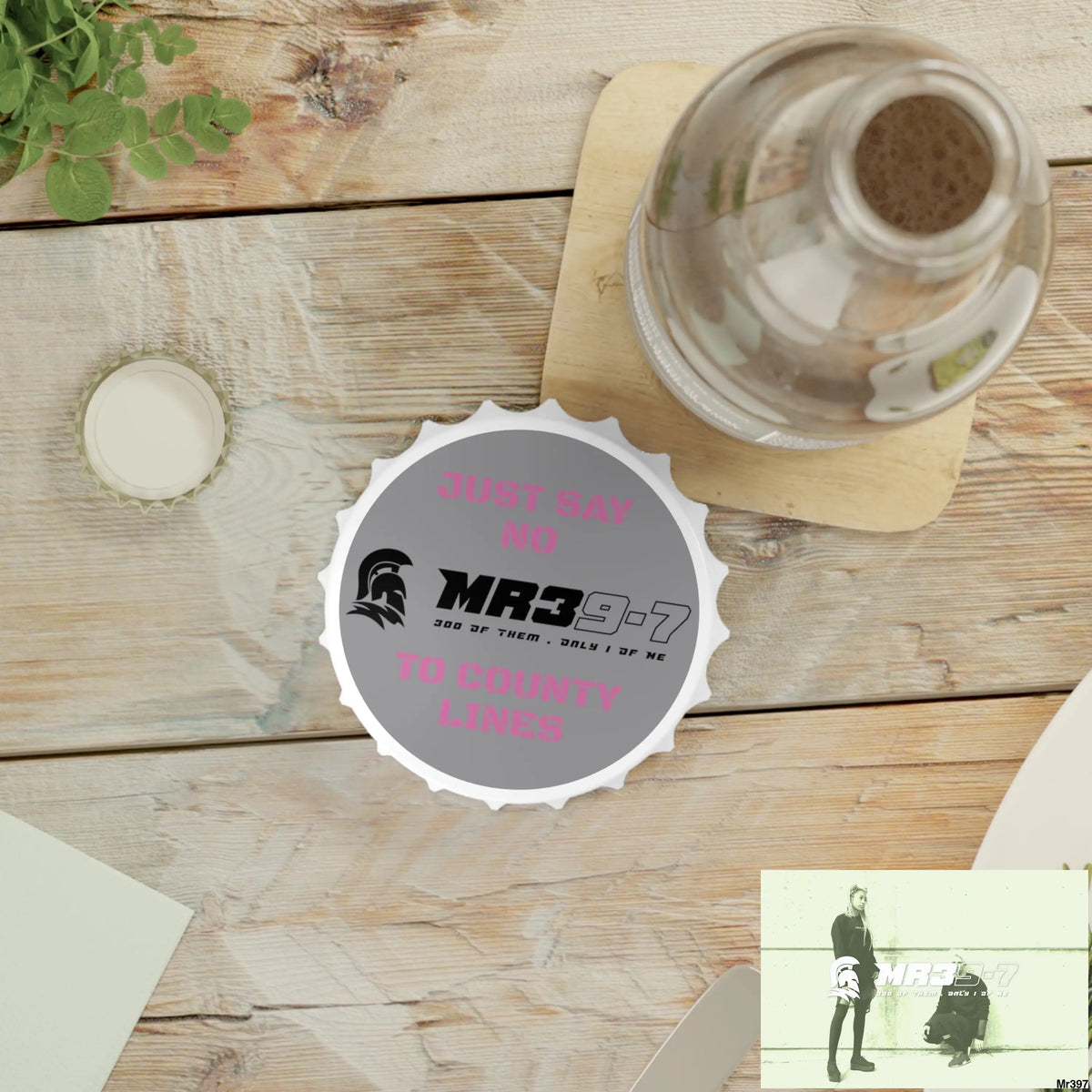 MR39-7 Edition Just Say No To County Lines Bottle Opener One size / White Accessories