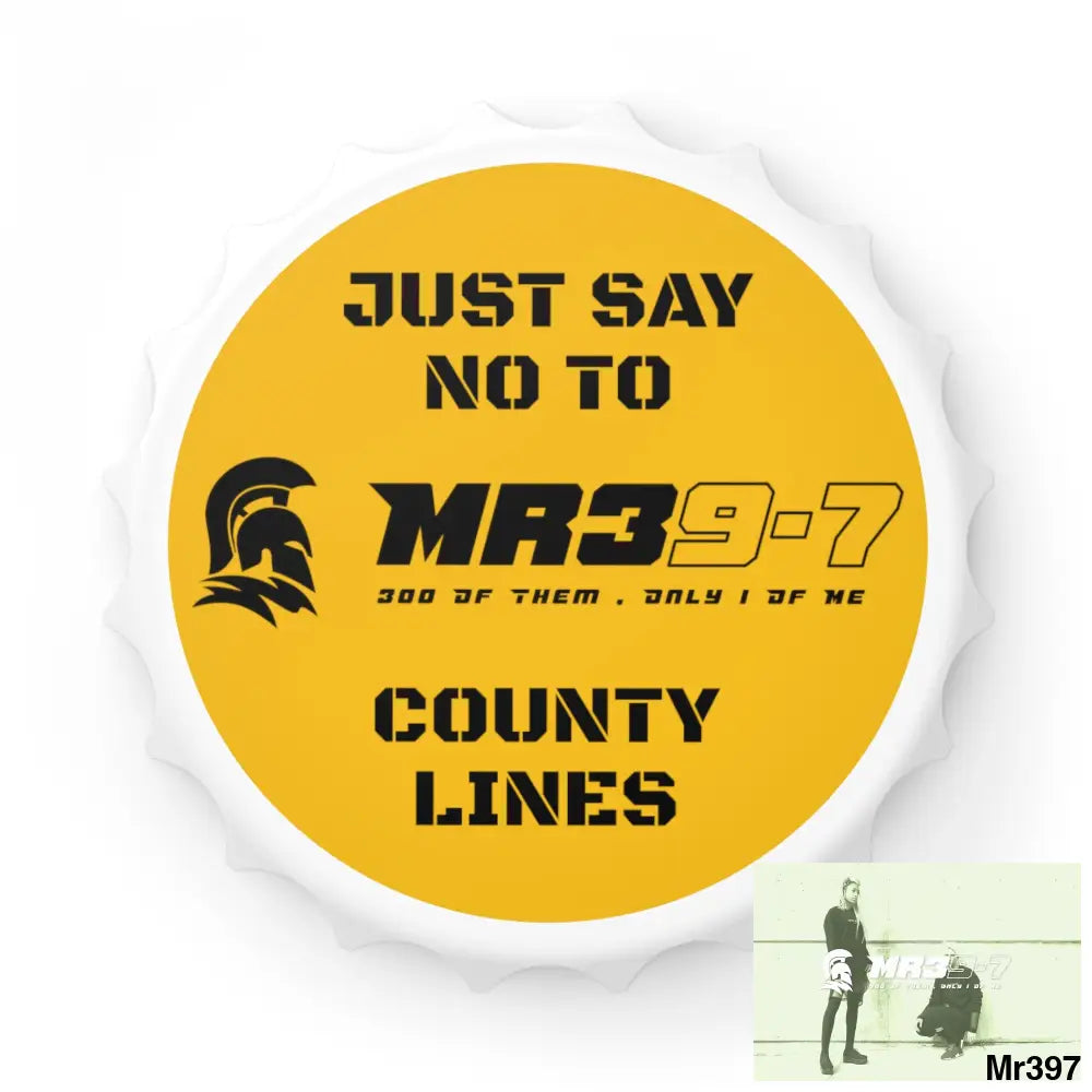 MR39-7 Edition Just Say no To County Lines Bottle Opener One size / White Accessories