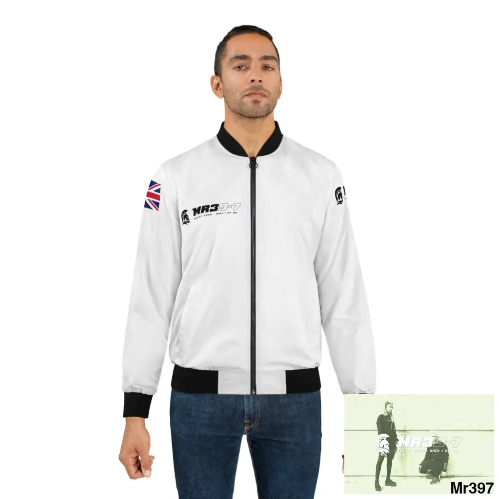 Mr39-7 GBR Gothic Skull with Wings and Roses Men’s Bomber Jacket (AOP) All Over Prints