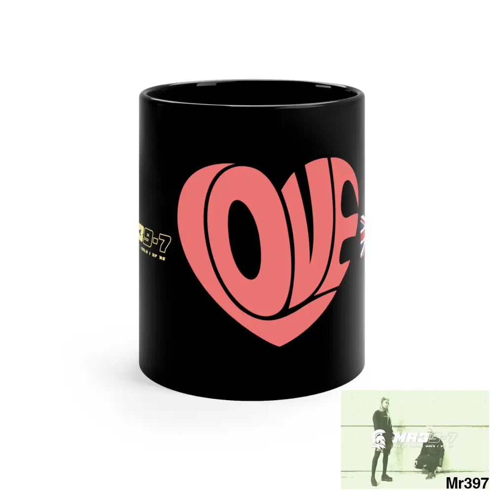 Mr39-7 GBR Love 11oz Black Mug 11oz Mug