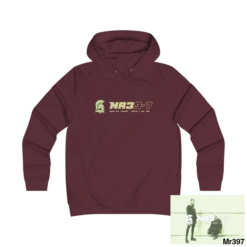 MR39-7 Girlie College Hoodie S / Burgundy Hoodie