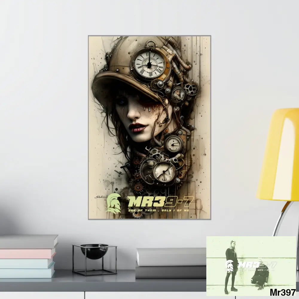 MR39-7 Gothic Animal Super Resolution Graphic Matte Vertical Posters 16″ x 24″ / Matte Poster