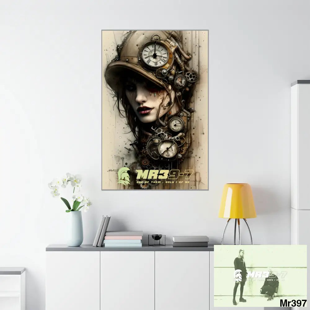 MR39-7 Gothic Animal Super Resolution Graphic Matte Vertical Posters 36’’ x 54’’ / Matte Poster