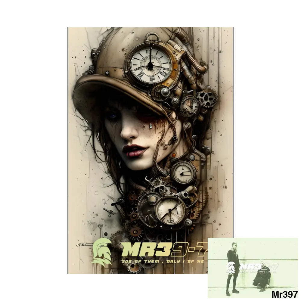 MR39-7 Gothic Animal Super Resolution Graphic Matte Vertical Posters Poster