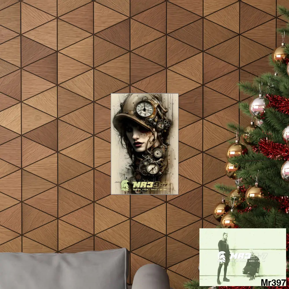 MR39-7 Gothic Animal Super Resolution Graphic Matte Vertical Posters Poster