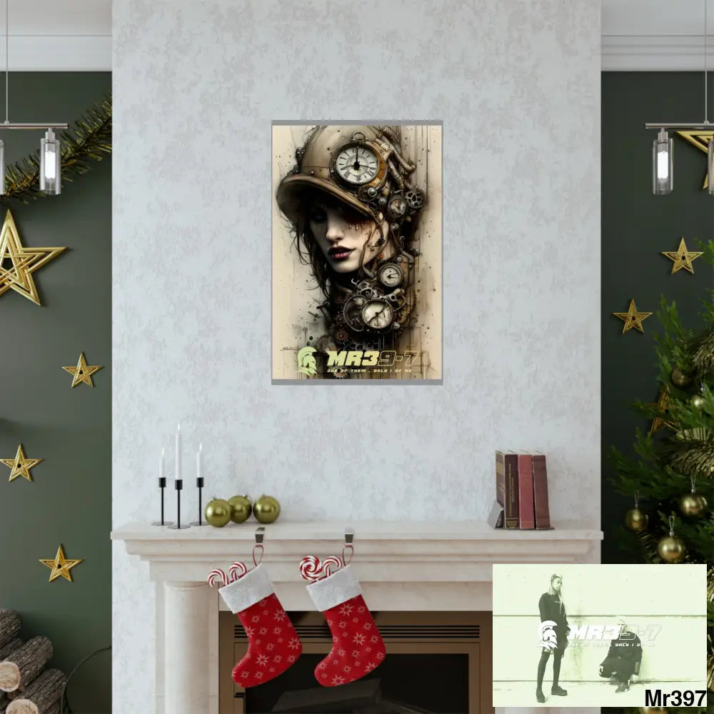 MR39-7 Gothic Animal Super Resolution Graphic Matte Vertical Posters Poster