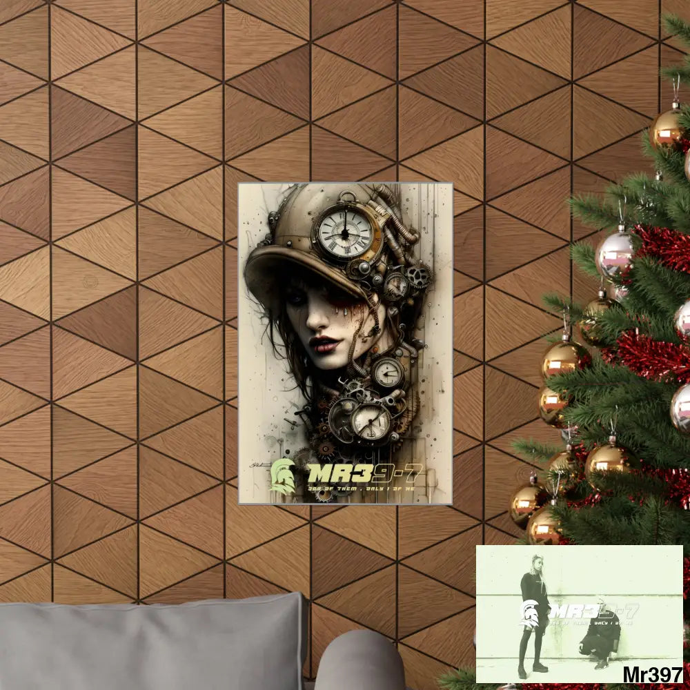 MR39-7 Gothic Animal Super Resolution Graphic Matte Vertical Posters Poster