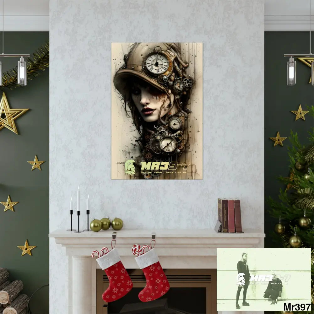 MR39-7 Gothic Animal Super Resolution Graphic Matte Vertical Posters Poster