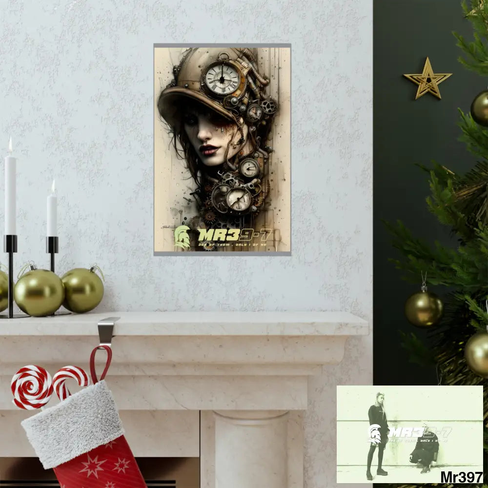 MR39-7 Gothic Animal Super Resolution Graphic Matte Vertical Posters Poster