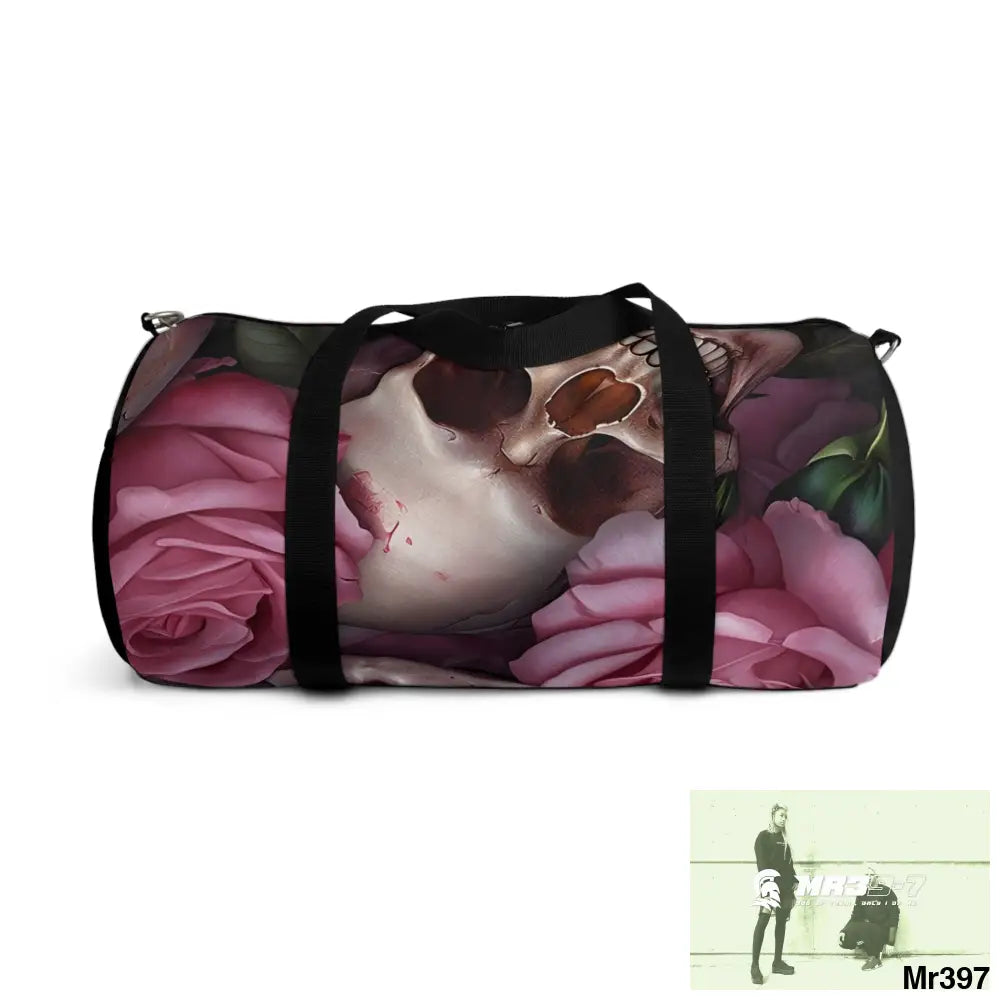MR39-7 Gothic skulls & Roses Duffel Bag Bags