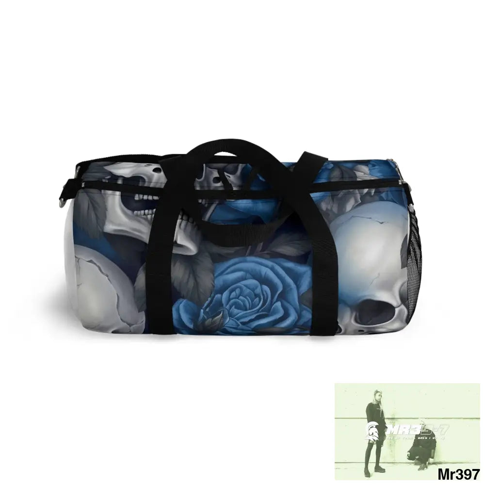 MR39-7 Gothic Skulls & roses Duffel Bag Bags