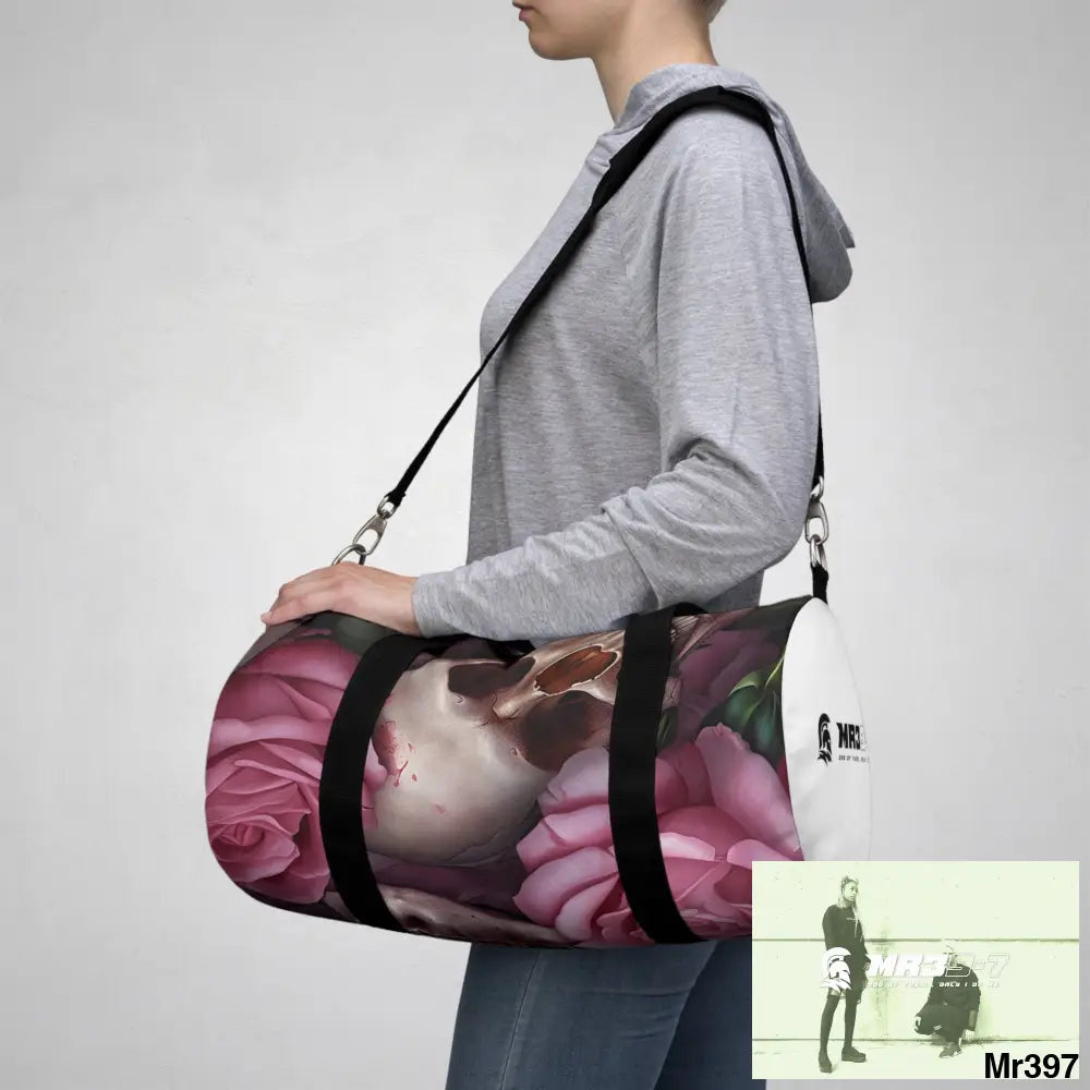 MR39-7 Gothic Skulls & Roses Duffel Bag Bags