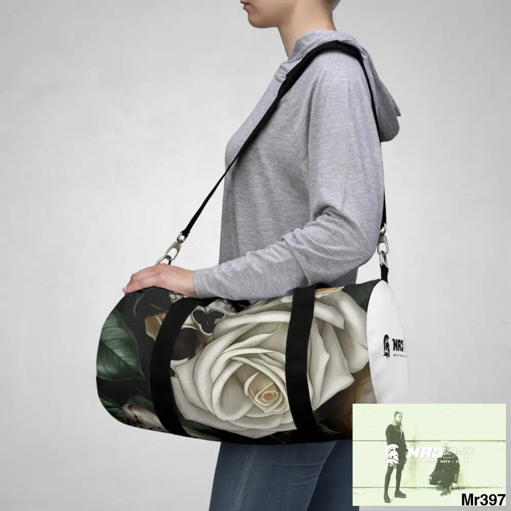 MR39-7 Gothic Skulls & Roses Duffel Bag Bags