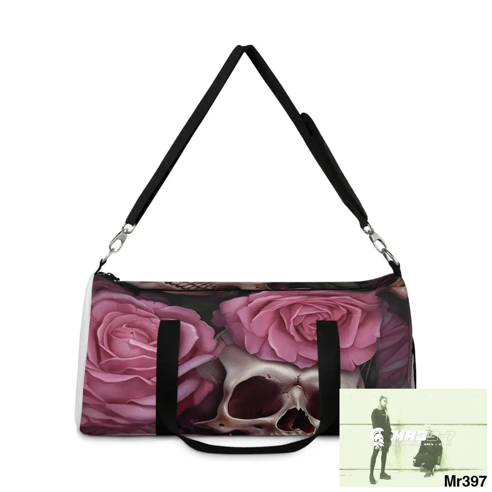 MR39-7 Gothic Skulls & Roses Duffel Bag Bags