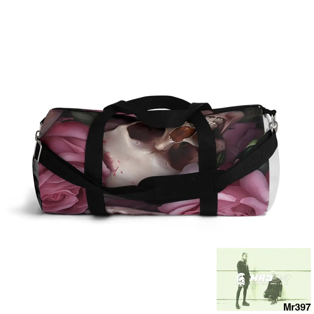 MR39-7 Gothic Skulls & Roses Duffel Bag Bags