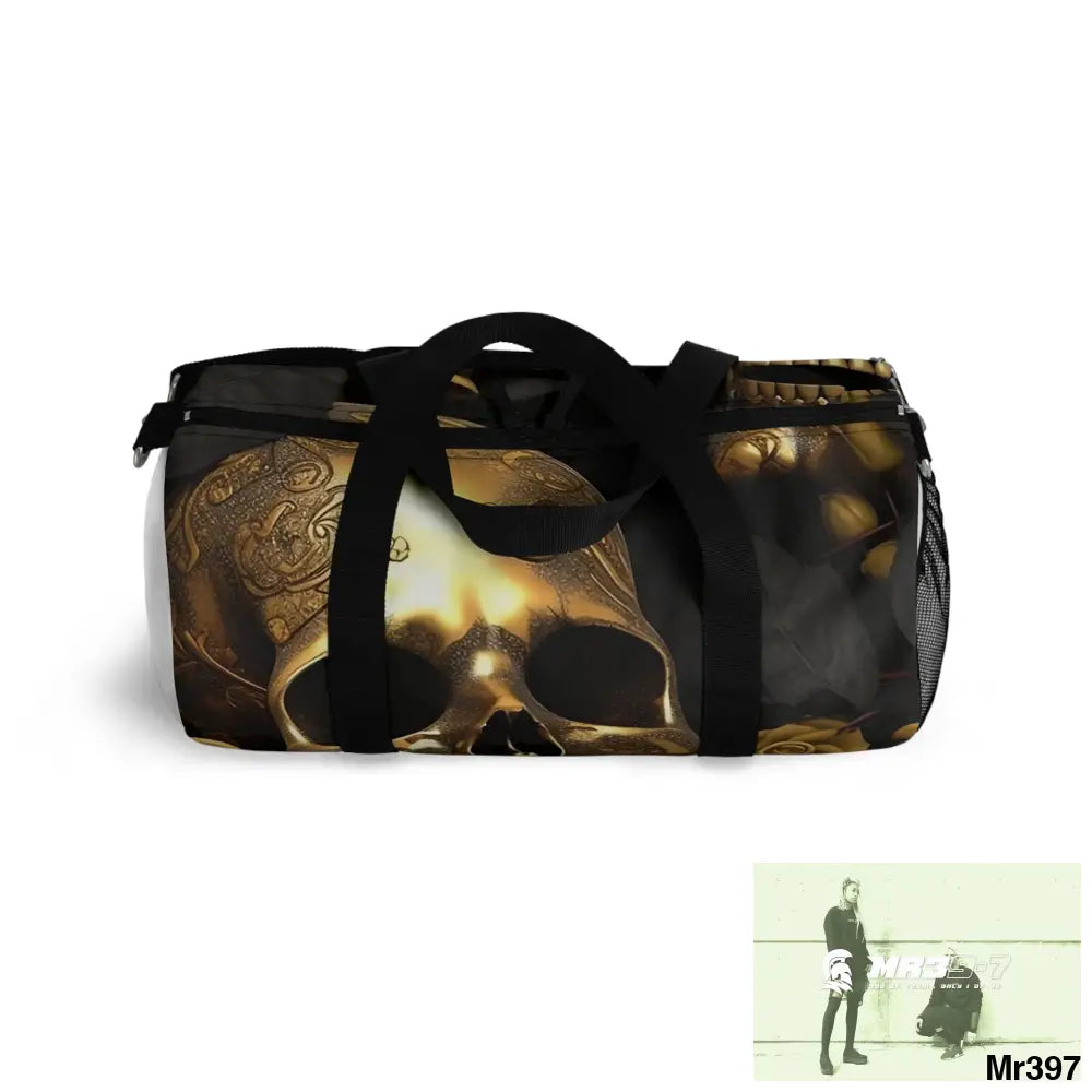 MR39-7 Gothic Skulls & Roses Duffel Bag Bags
