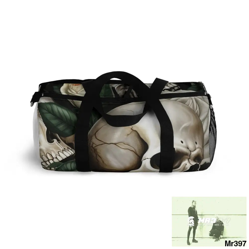 MR39-7 Gothic Skulls & Roses Duffel Bag Bags