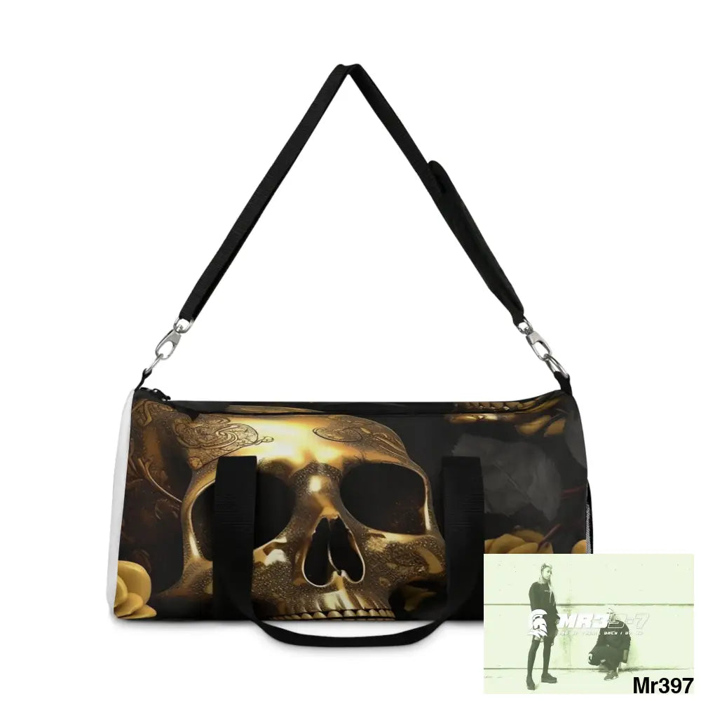 MR39-7 Gothic Skulls & Roses Duffel Bag Bags