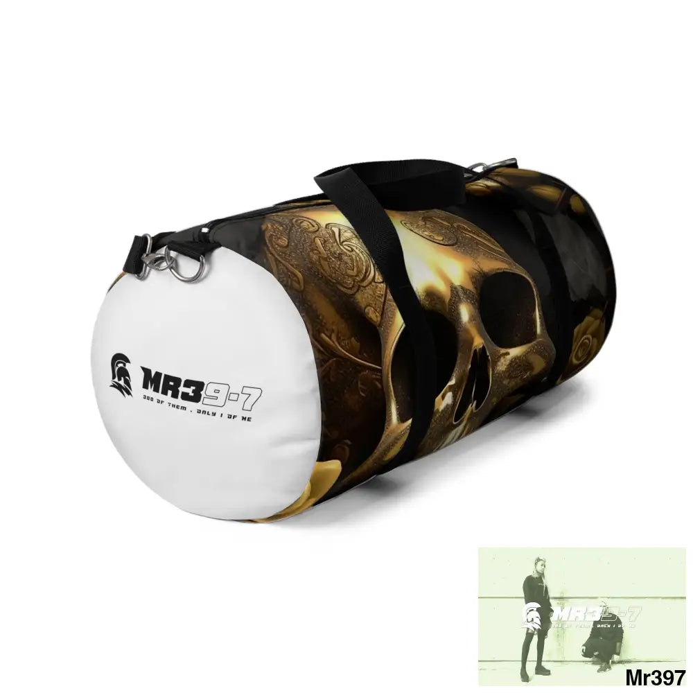 MR39-7 Gothic Skulls & Roses Duffel Bag Bags