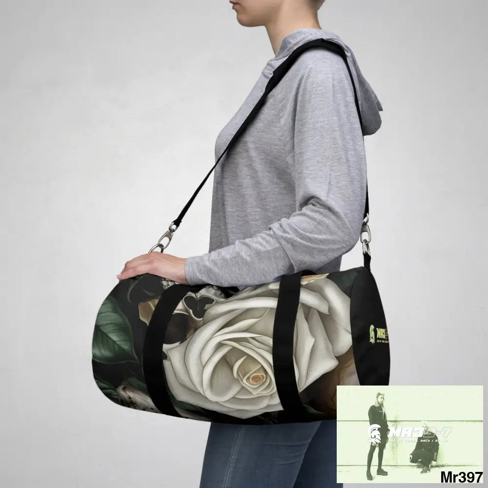 MR39-7 Gothic Skulls & Roses Duffel Bag Bags
