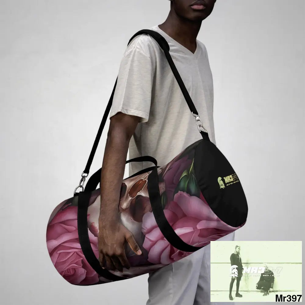 MR39-7 Gothic skulls & Roses Duffel Bag Bags