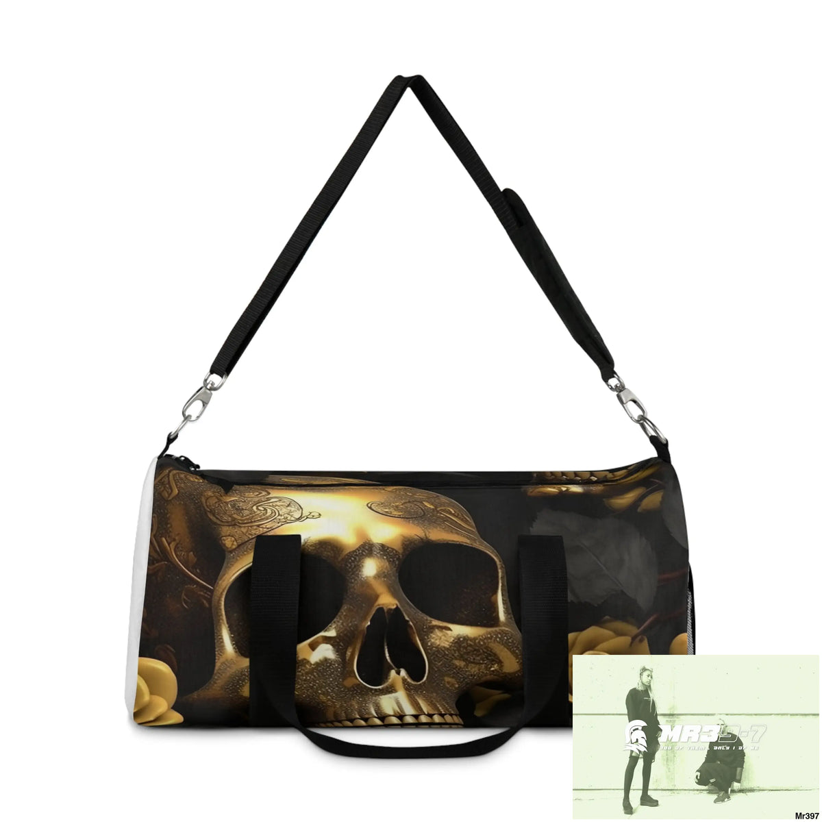 MR39-7 Gothic Skulls & Roses Duffel Bag Bags