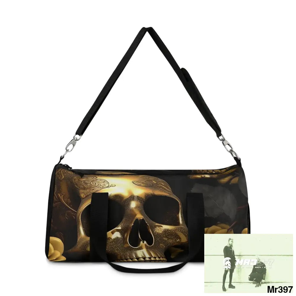 MR39-7 Gothic Skulls & Roses Duffel Bag Bags
