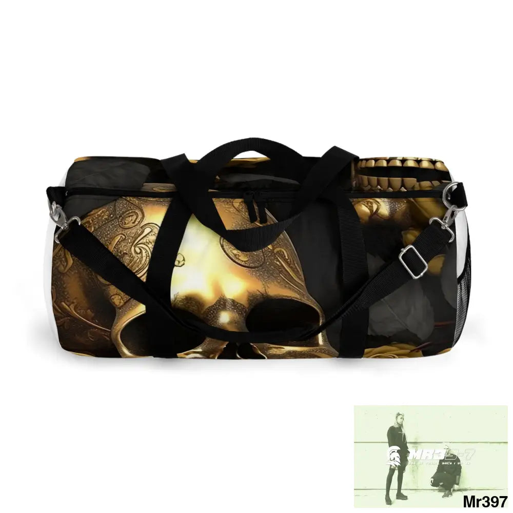 MR39-7 Gothic Skulls & Roses Duffel Bag Bags