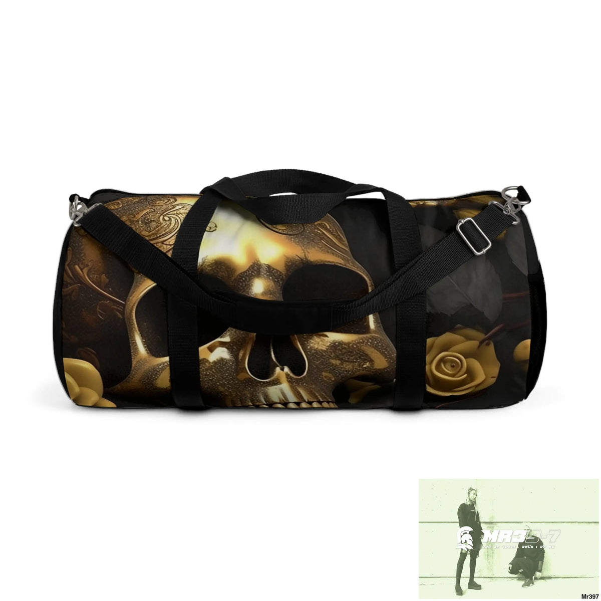 MR39-7 Gothic Skulls & Roses Duffel Bag Large Bags