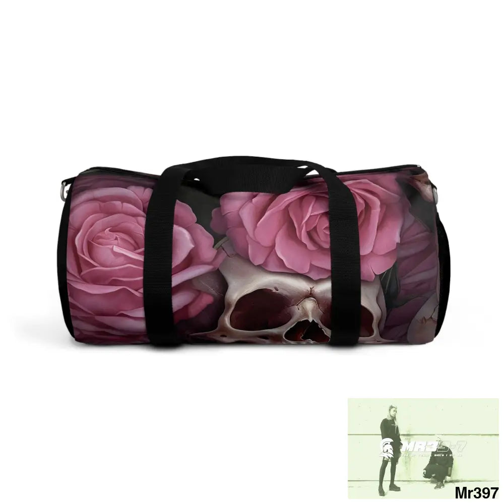 MR39-7 Gothic skulls & Roses Duffel Bag Small Bags
