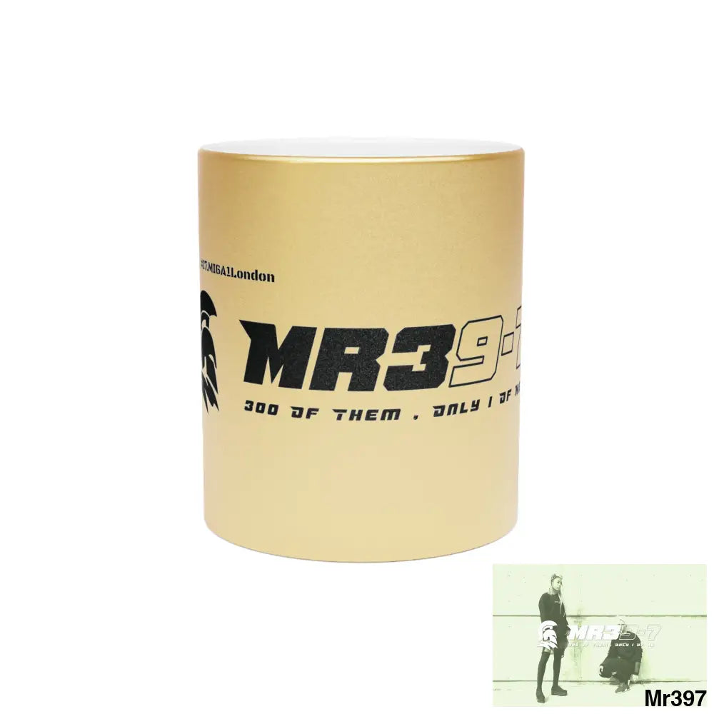 MR39-7 #I7.MI6A1London Edition Metallic Mug (Silver\Gold) 11oz / Gold Mug
