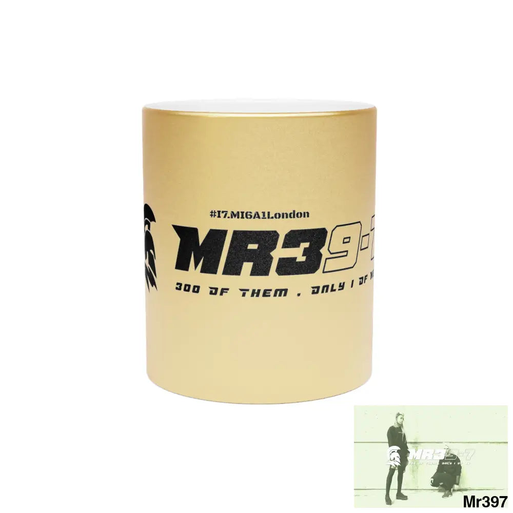 MR39-7 #I7.MI6A1London Edition Metallic Mug (Silver\Gold) 11oz / Gold Mug